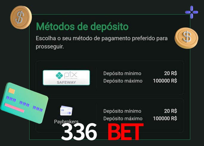 O cassino 336 bet oferece uma grande variedade de métodos de pagamento